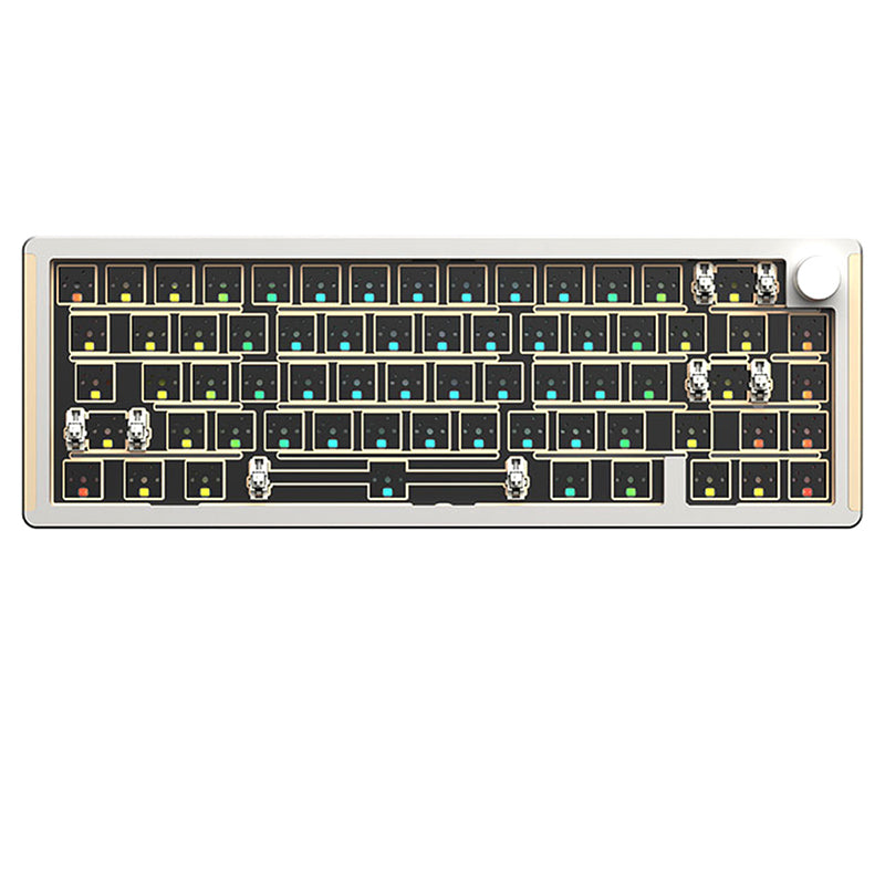 MONKA 6067 Aluminum Wired Keyboard DIY Kit - keycapcovers