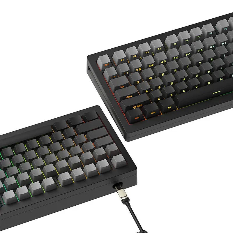 MonsGeek M1W Aluminum Wireless ANSI Mechanical Keyboard Side-Printed Keycaps - keycapcovers