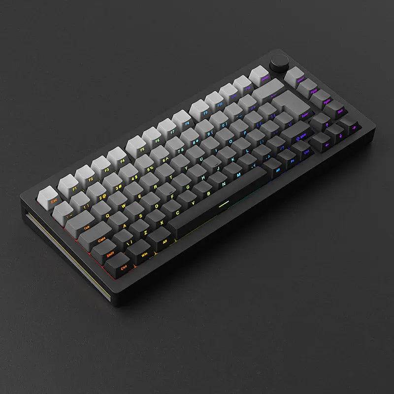 MonsGeek M1W ISO Layout Black Aluminum Wireless Mechanical Keyboard - keycapcovers