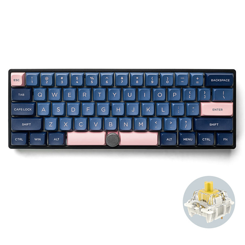 SKYLOONG GK61 Pro Aluminum Mechanical Keyboard With Split Spacebar - keycapcovers