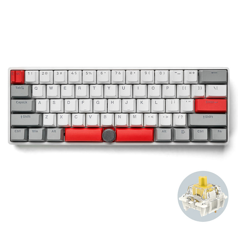 SKYLOONG GK61 Pro Aluminum Mechanical Keyboard With Split Spacebar - keycapcovers