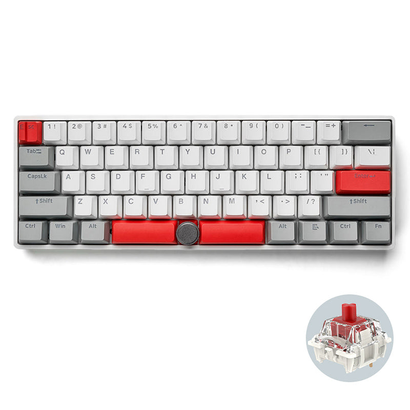 SKYLOONG GK61 Pro Aluminum Mechanical Keyboard With Split Spacebar - keycapcovers