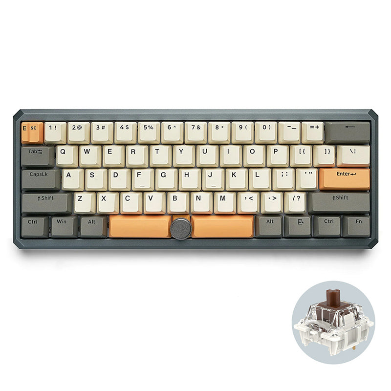 SKYLOONG GK61 Pro Aluminum Mechanical Keyboard With Split Spacebar - keycapcovers