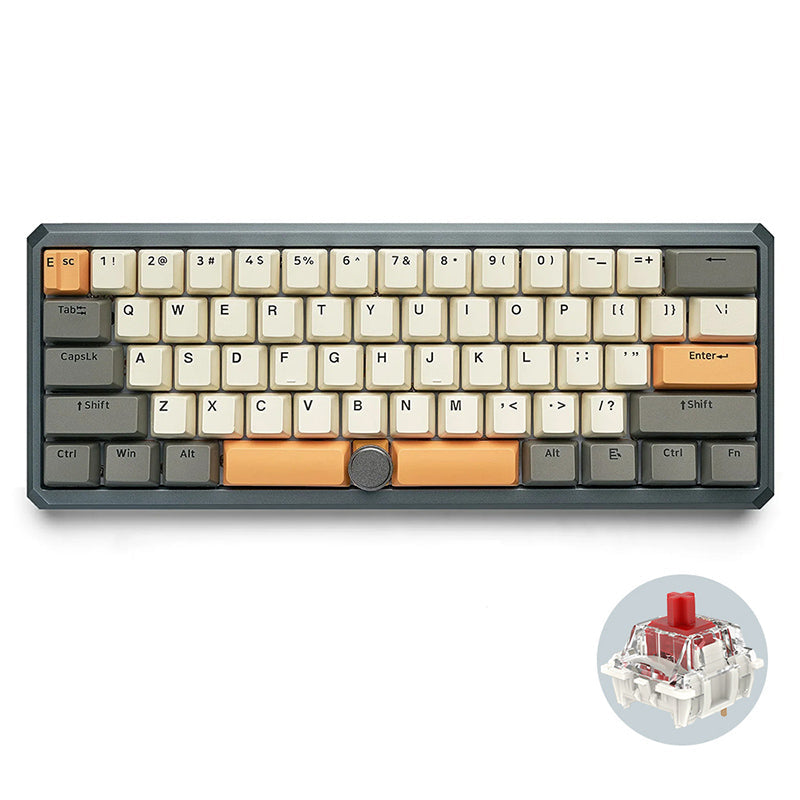 SKYLOONG GK61 Pro Aluminum Mechanical Keyboard With Split Spacebar - keycapcovers