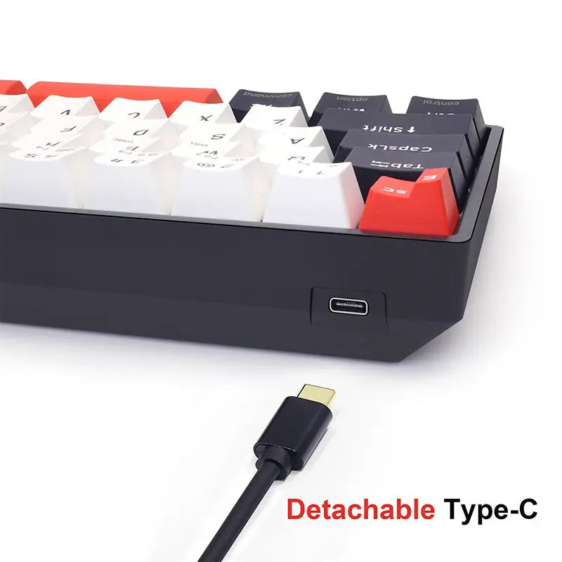 SKYLOONG GK61 QMK/VIA Wireless Mechanical Keyboard - keycapcovers