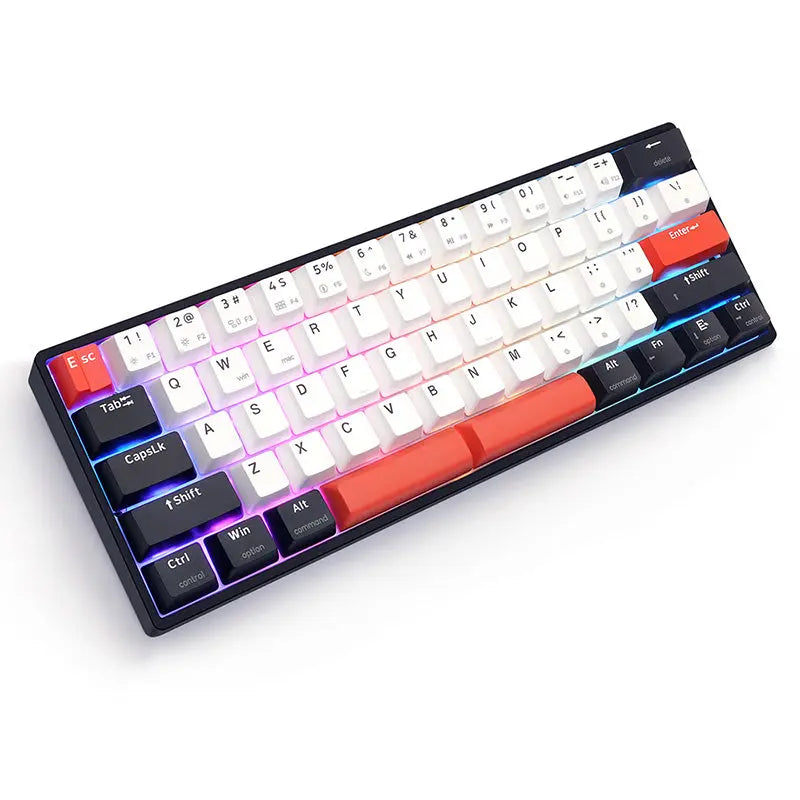 SKYLOONG GK61 QMK/VIA Wireless Mechanical Keyboard - keycapcovers