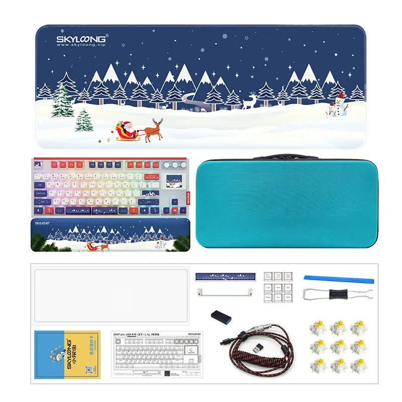 SKYLOONG GK87Pro Christmas Keyboard Combo Christmas Gift - keycapcovers