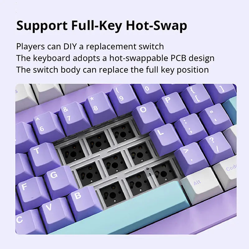 SP-STAR D82 PRO HiFi Wireless Mechanical Keyboard - keycapcovers