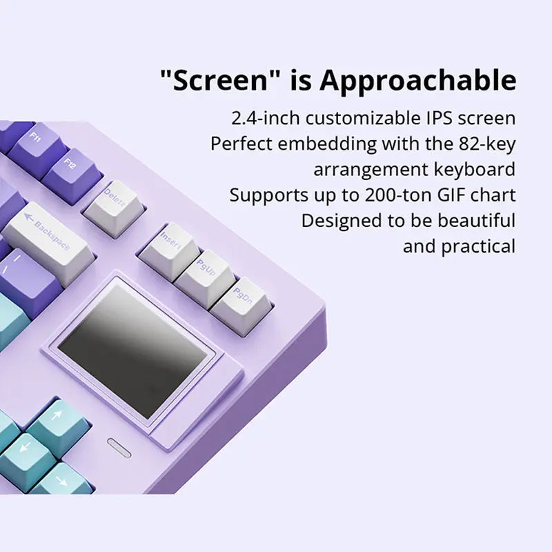 SP-STAR D82 PRO HiFi Wireless Mechanical Keyboard - keycapcovers
