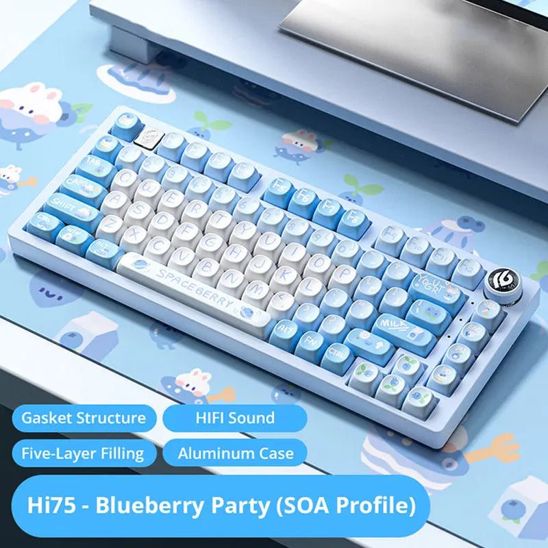 WhatGeek x LEOBOG Hi75 Wired Aluminum Mechanical Keyboard - keycapcovers