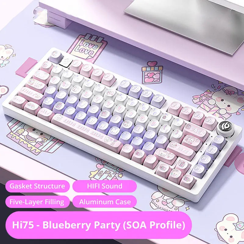 WhatGeek x LEOBOG Hi75 Wired Aluminum Mechanical Keyboard - keycapcovers