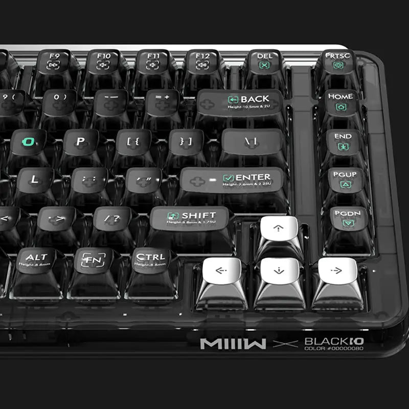 Xiaomi x MIIIW BlackIO 83 QMK VIA Wireless Mechanical Keyboard - keycapcovers