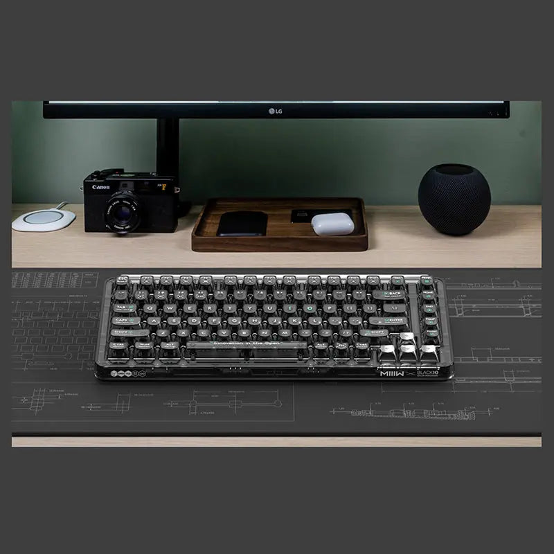 Xiaomi x MIIIW BlackIO 83 QMK VIA Wireless Mechanical Keyboard - keycapcovers
