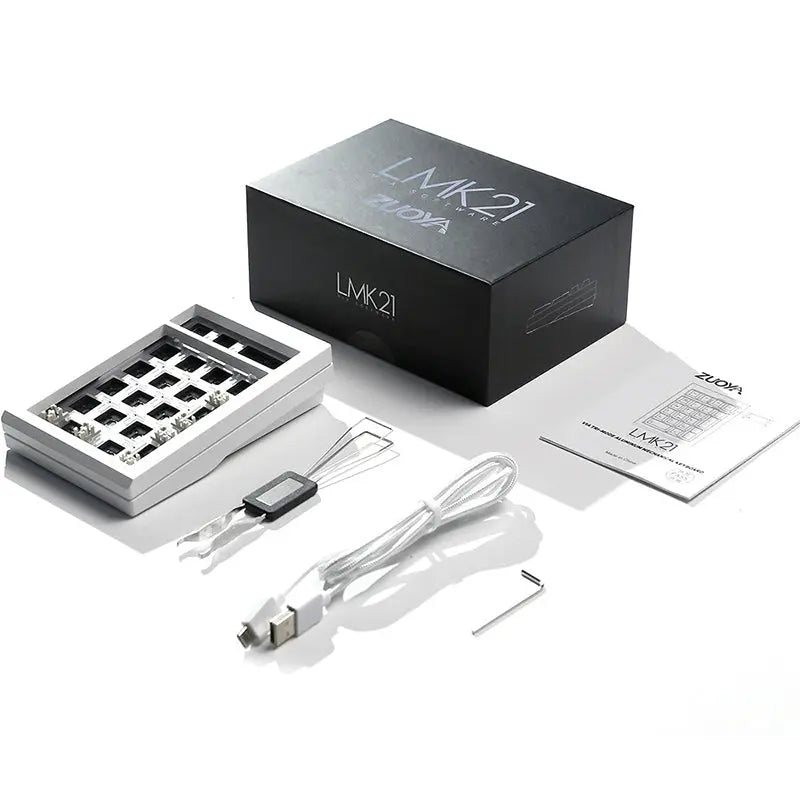 ZUOYA LMK21 Wireless Number Pad Keyboard Kit Support VIA Aluminum Macro Pad - keycapcovers