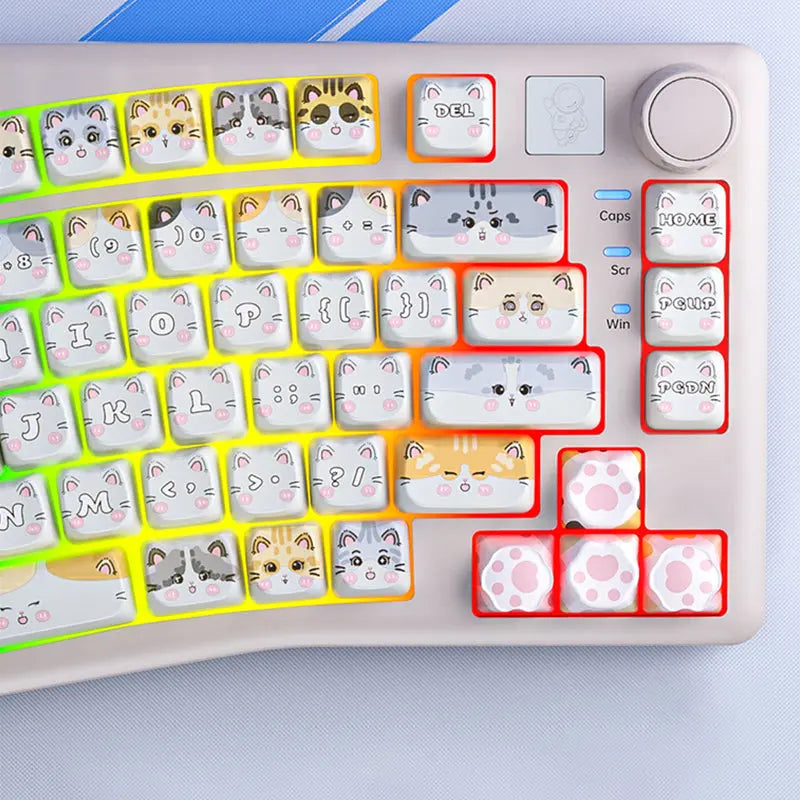 WhatGeek x LEOBOG Alice A75 Wireless Mechanical Keyboard - keycapcovers