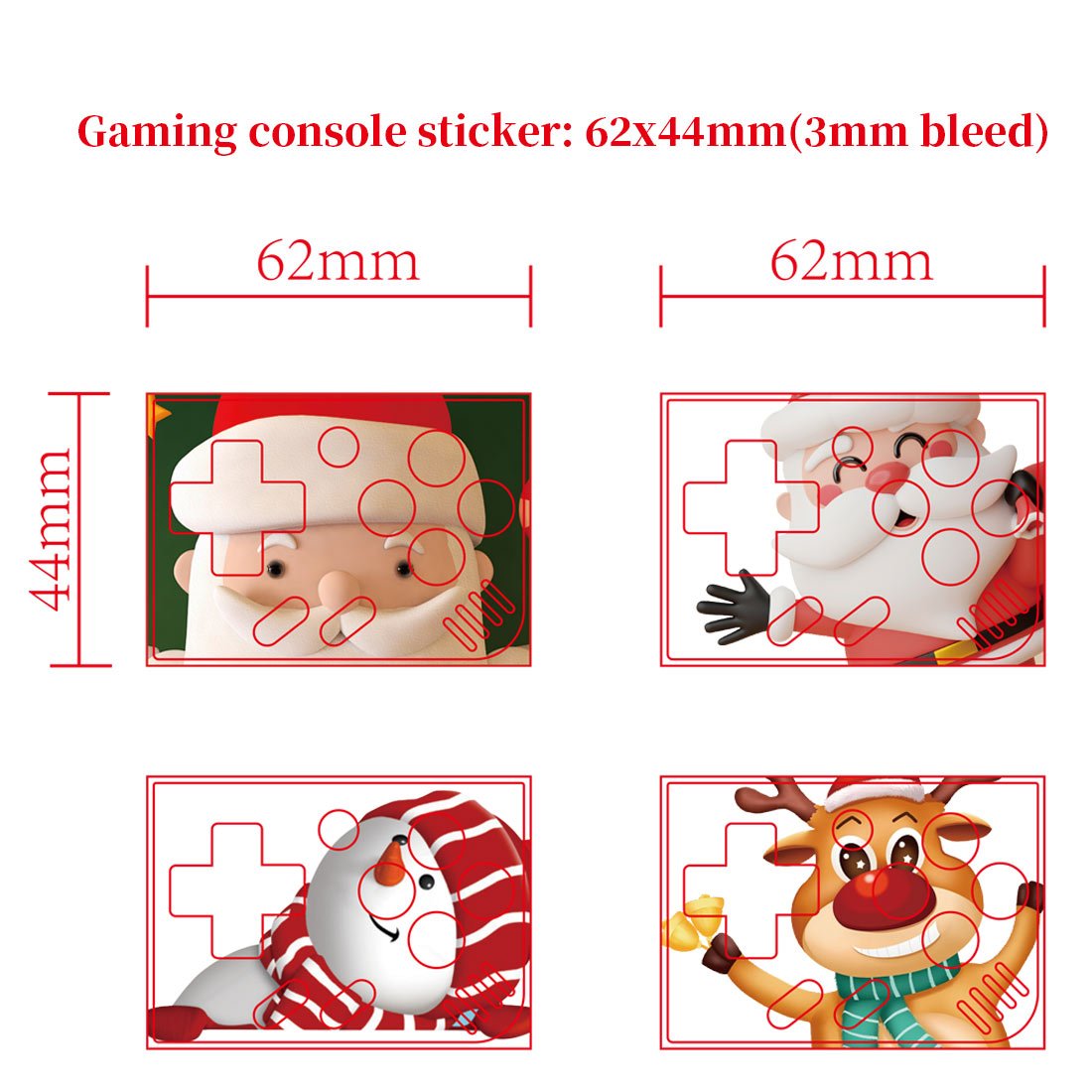 Miyoo Mini Plus/V4 Halloween & Christmas Theme Stickers(No delivery if purchased individually)