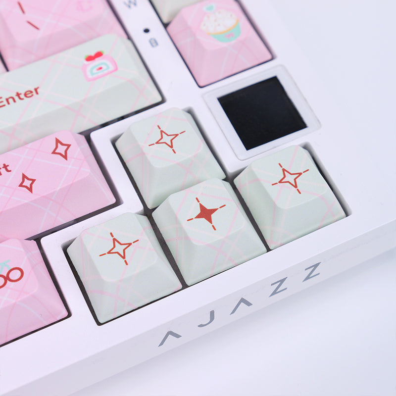 Ajazz AK820 Pro Mechanical Keyboard Creamy Keyboard - keycapcovers