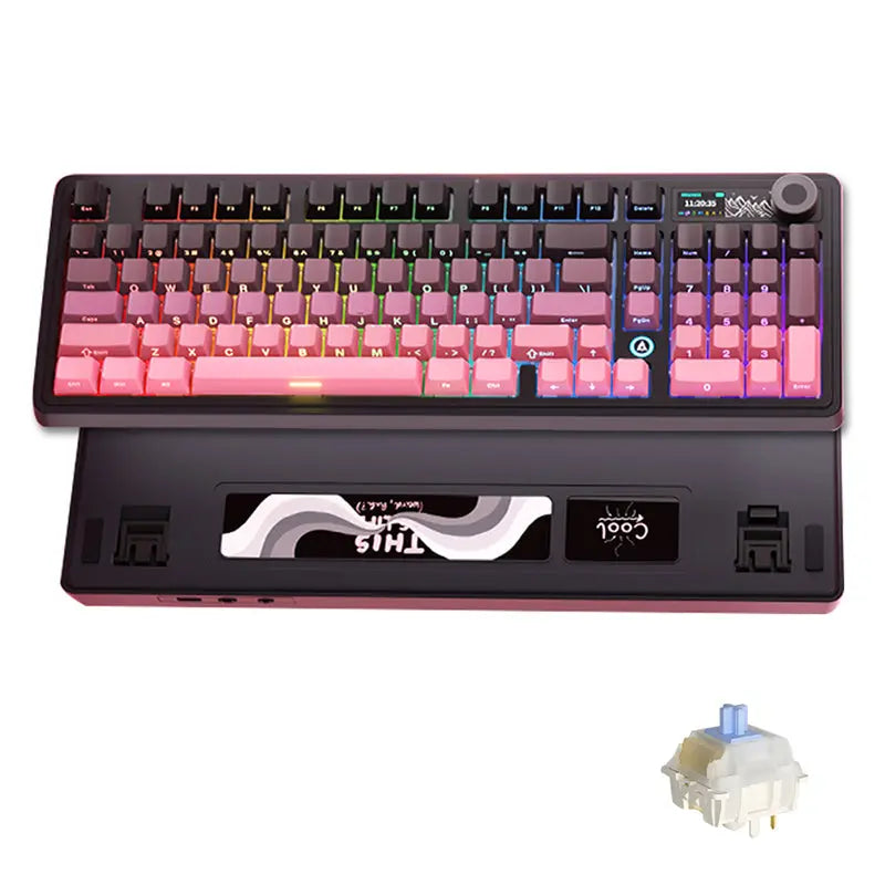 Ajazz AK980 TFT Display Wireless Mechanical Keyboard Ajazz