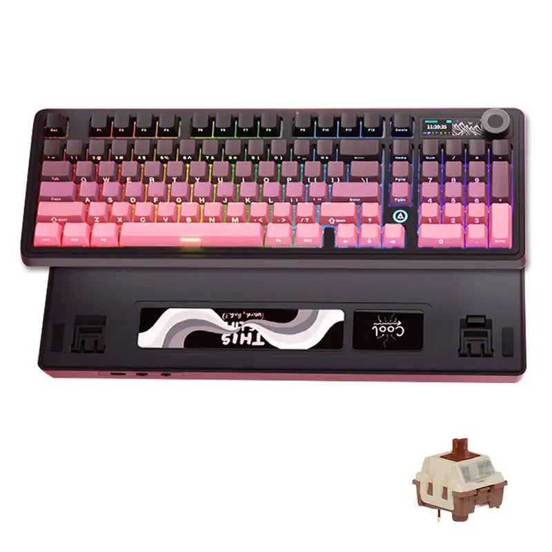 Ajazz AK980 TFT Display Wireless Mechanical Keyboard Ajazz