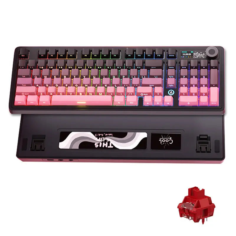 Ajazz AK980 TFT Display Wireless Mechanical Keyboard Ajazz