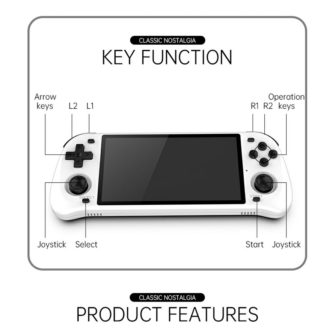 Powkiddy RGB10MAXⅡ 5-inch Handheld Game Console