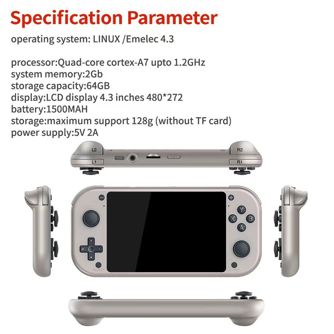 M17 4.3-inch Retro Handheld Pandora Game Console