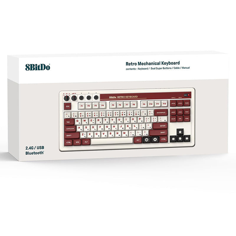 8BitDo Retro Wireless Mechanical Keyboard -  keycapcovers