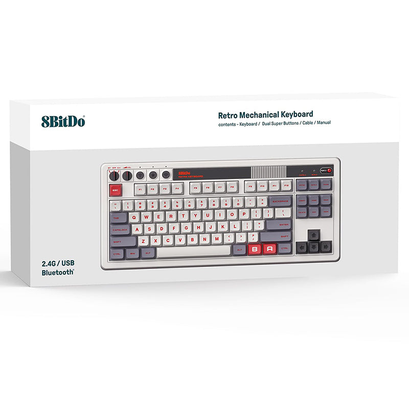 8BitDo Retro Wireless Mechanical Keyboard -  keycapcovers