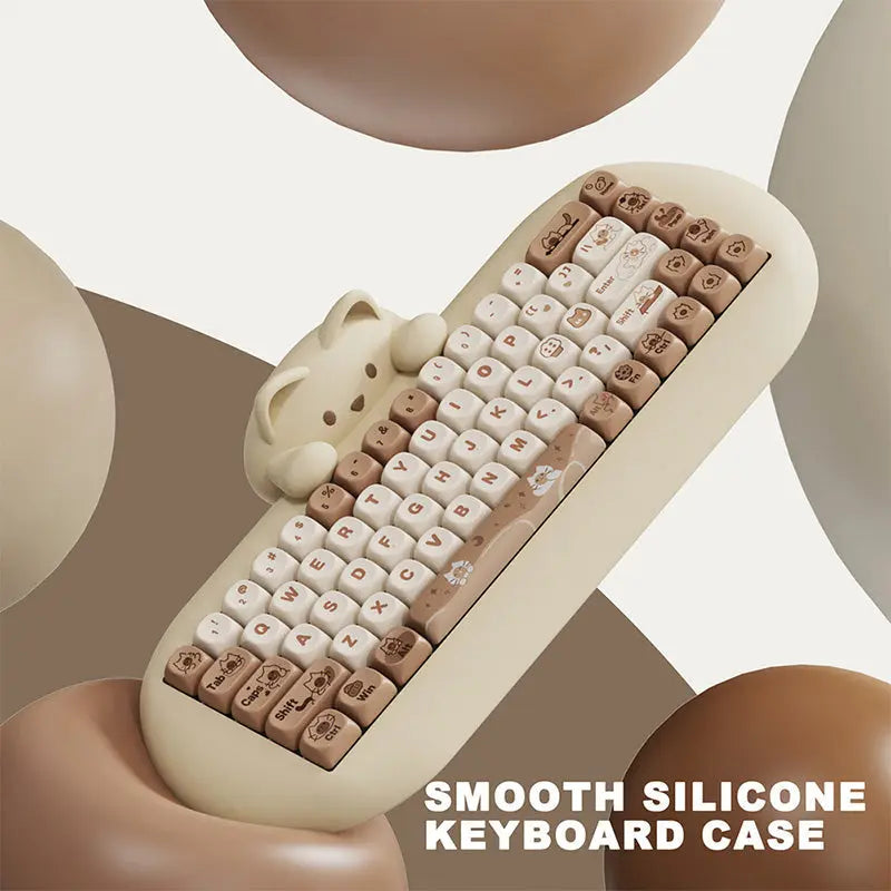 ACGAM C68 Kawaii Cat Hi-Fi Mechanical Keyboard -  keycapcovers