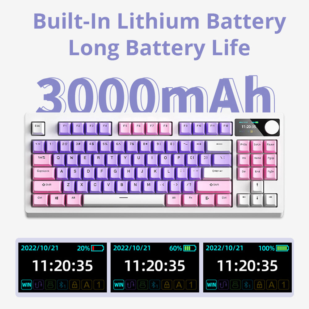 iBlancod YK830 Wireless Mechanical Keyboard -  keycapcovers