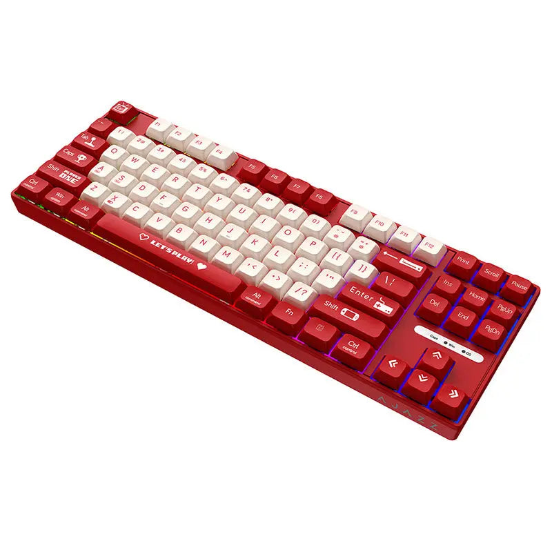 Ajazz AK870MC Rainbow Backlit Mechanical Keyboard Ajazz