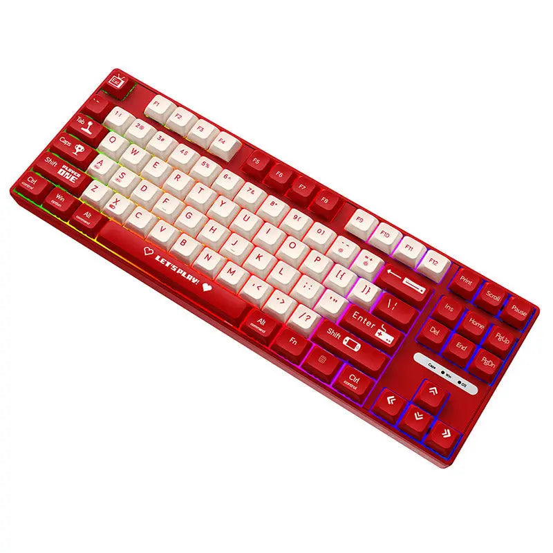 Ajazz AK870MC Rainbow Backlit Mechanical Keyboard Ajazz