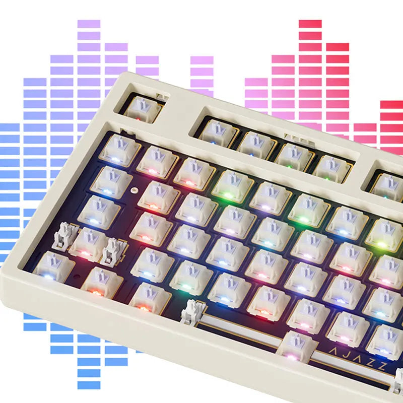 Ajazz AK35I V2 Wireless Mechanical Keyboard With TFT Screen -  keycapcovers