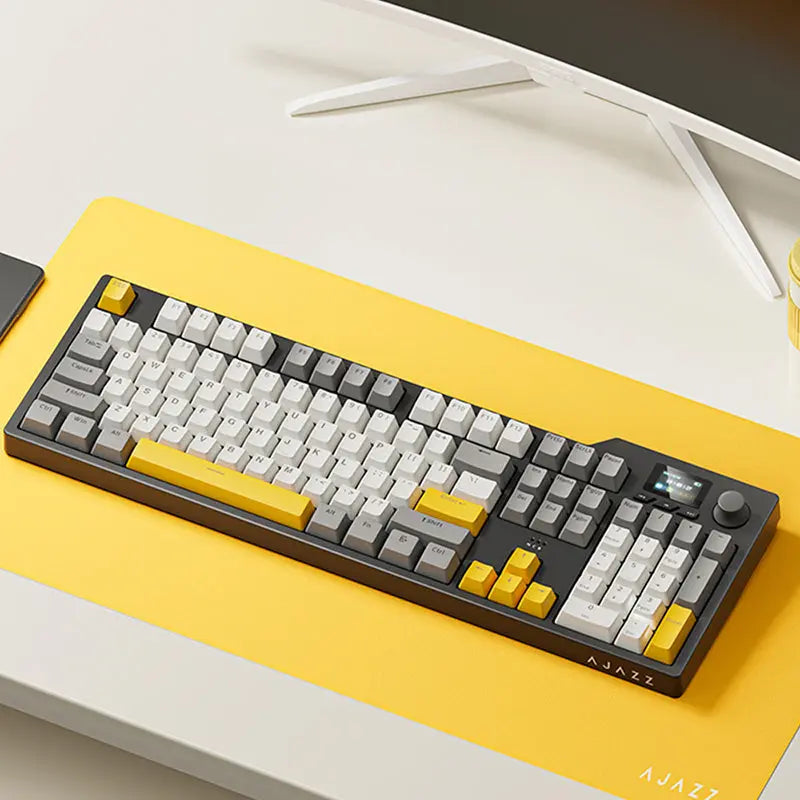 Ajazz AK35I V2 Wireless Mechanical Keyboard With TFT Screen -  keycapcovers