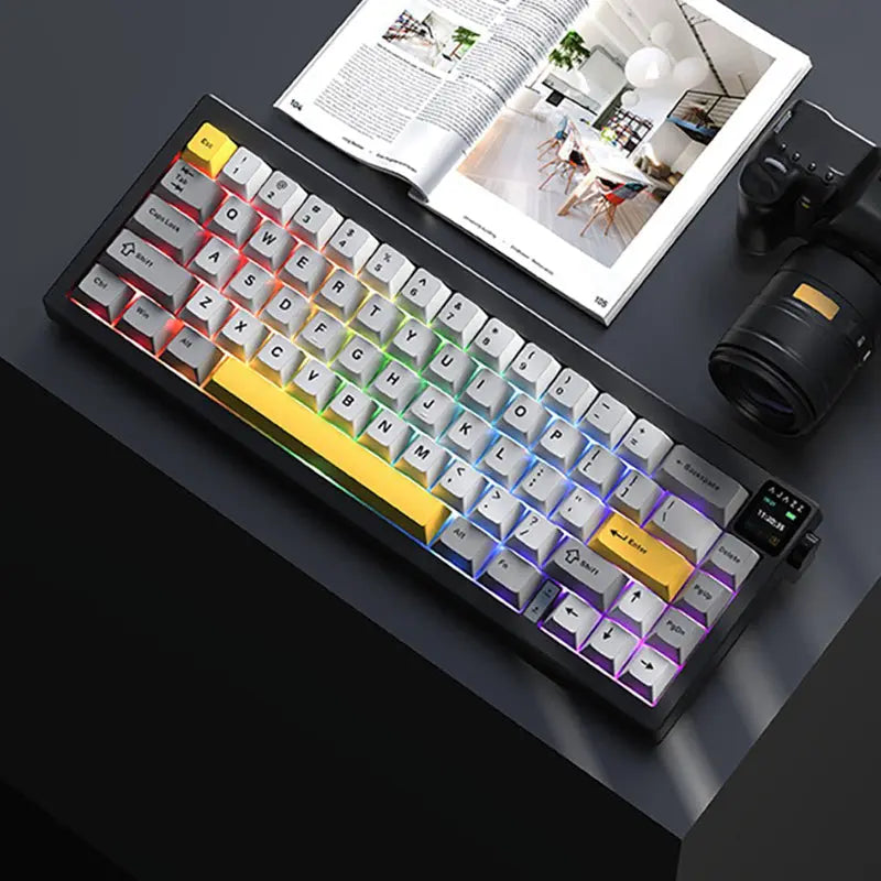 Ajazz AK650 TFT Screen Wireless Mechanical Keyboard Ajazz