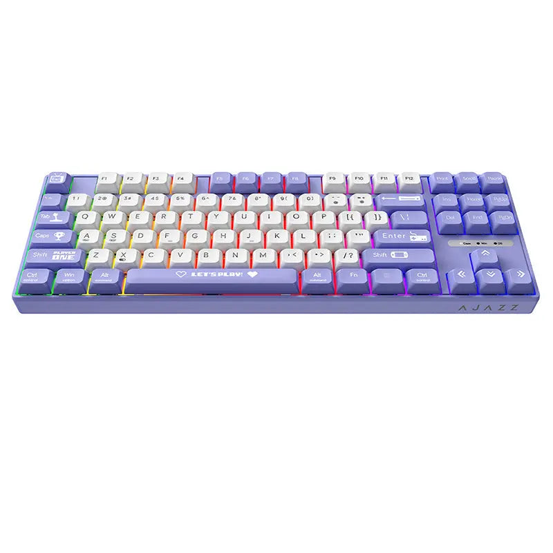 Ajazz AK870MC Rainbow Backlit Mechanical Keyboard Ajazz