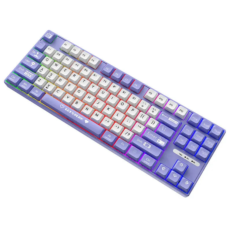Ajazz AK870MC Rainbow Backlit Mechanical Keyboard Ajazz