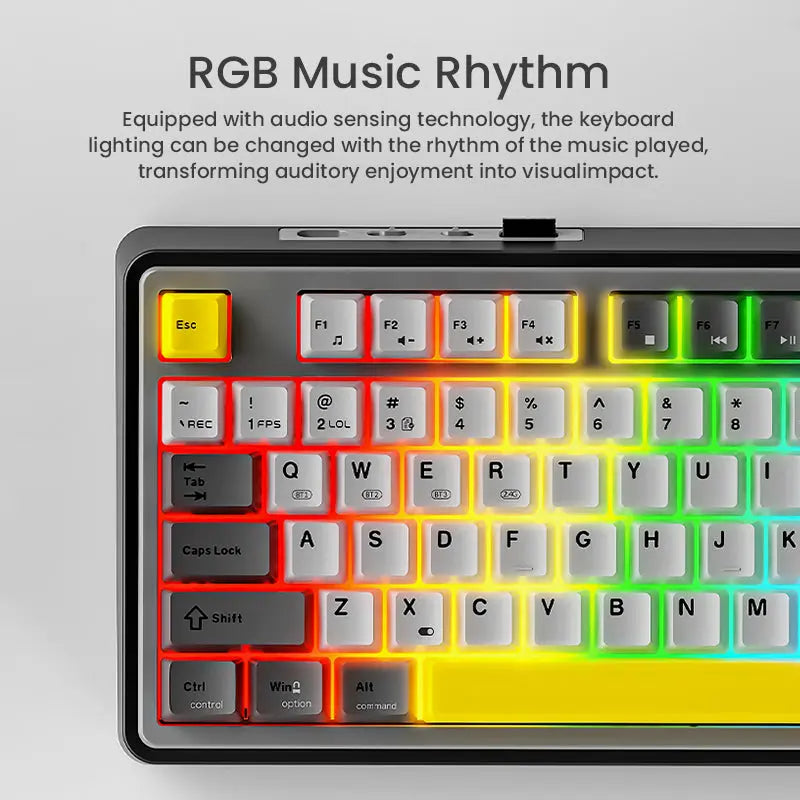 Ajazz AK870 Tri-Mode Wireless Mechanical Keyboard Ajazz