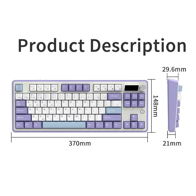 Ajazz AK870 Tri-Mode Wireless Mechanical Keyboard Ajazz