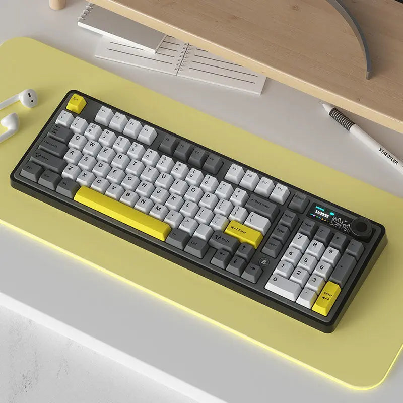 Ajazz AK980 TFT Display Wireless Mechanical Keyboard Ajazz