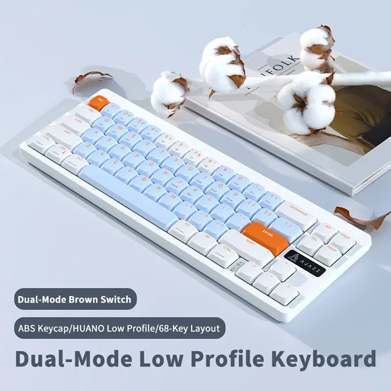 Ajazz AKL680 Wireless Low Profile Mechanical Keyboard -  keycapcovers