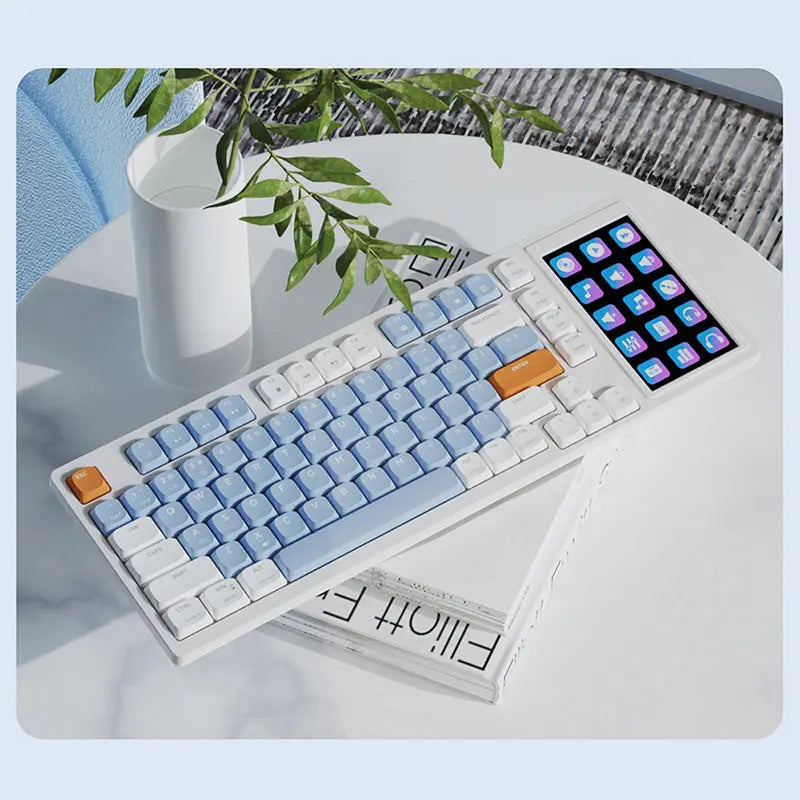 Ajazz AKP815 Function Screen Low Profile Wired Mechanical Keyboard -  keycapcovers