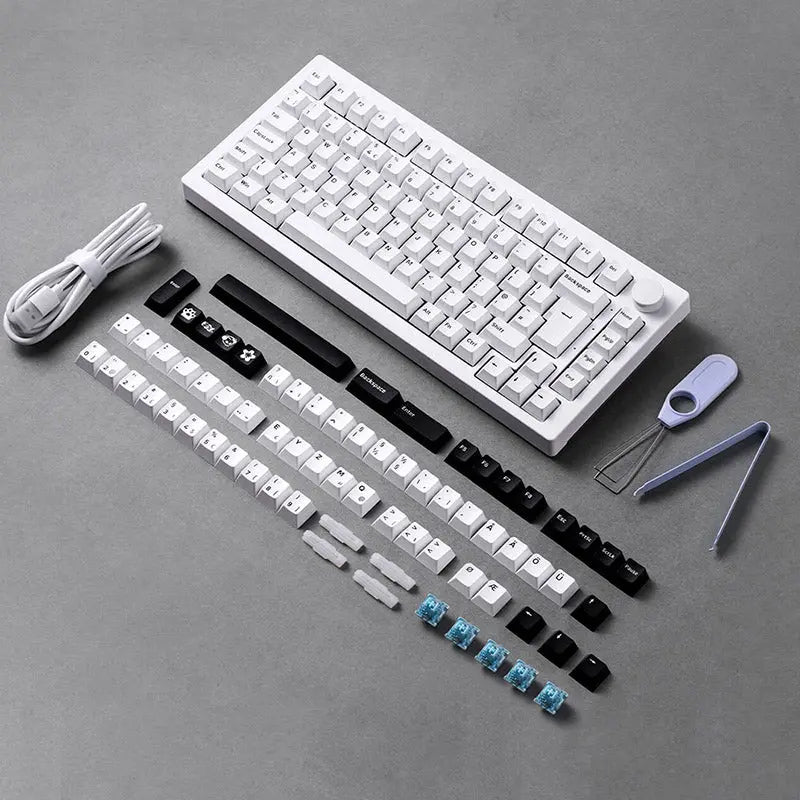 Akko 5075B Plus ISO Layout Wireless Mechanical Keyboard -  keycapcovers