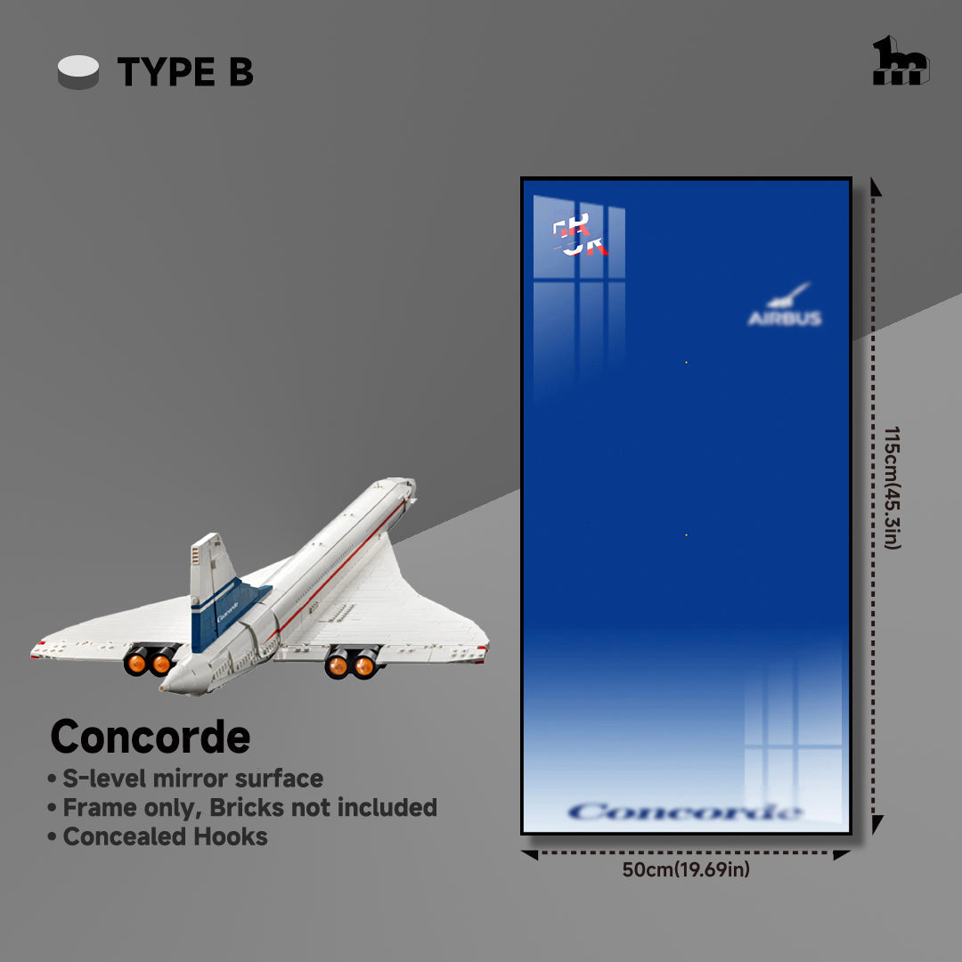 Wall Display Frames  for LEGO® ICONS Concorde 10318