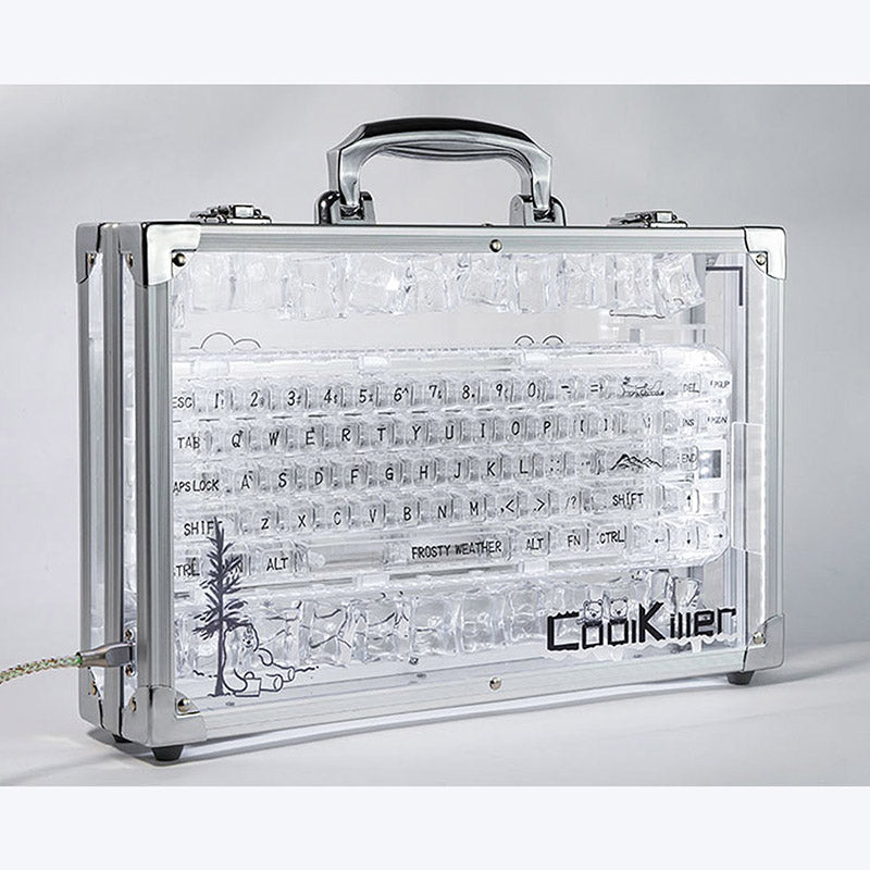 CoolKiller CK68 Polar Bear Transparent Wireless Mechanical Keyboard -  keycapcovers