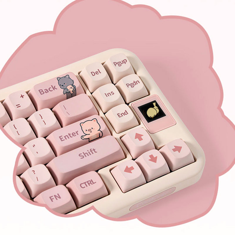 CoolKiller Spring Cute Wireless Mechanical Keyboard -  keycapcovers