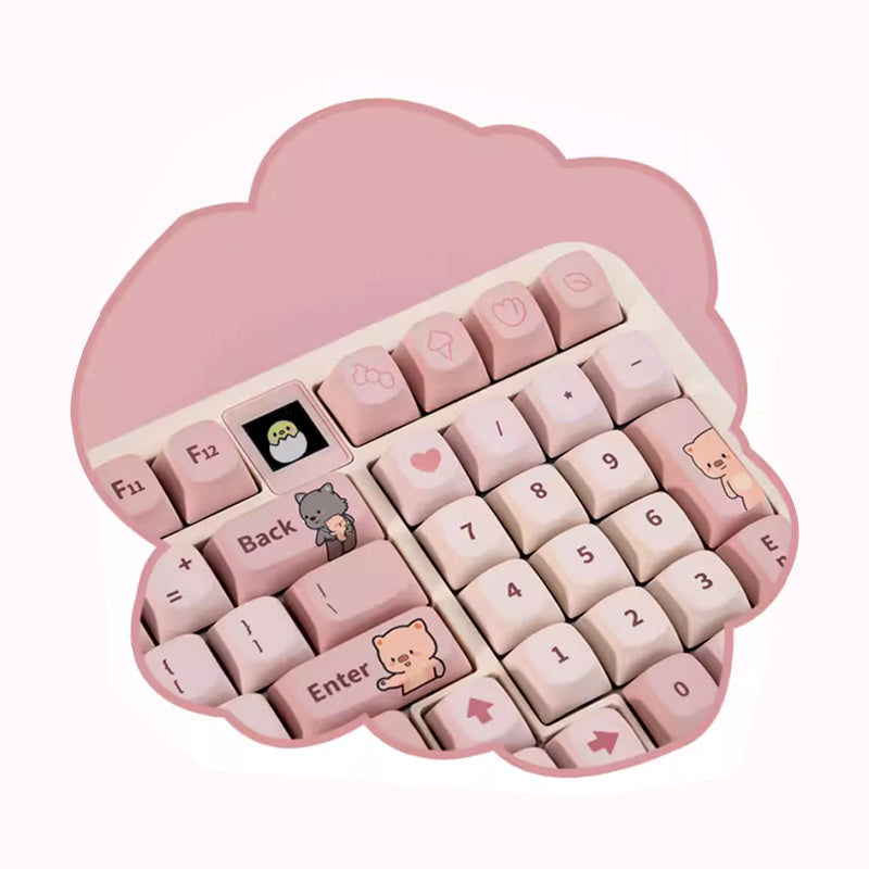 CoolKiller Spring Cute Wireless Mechanical Keyboard -  keycapcovers