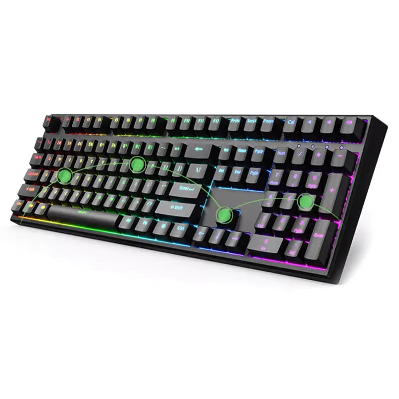 DAGK 5108 Full Size RGB Hot Swap Wired Mechanical Keyboard -  keycapcovers