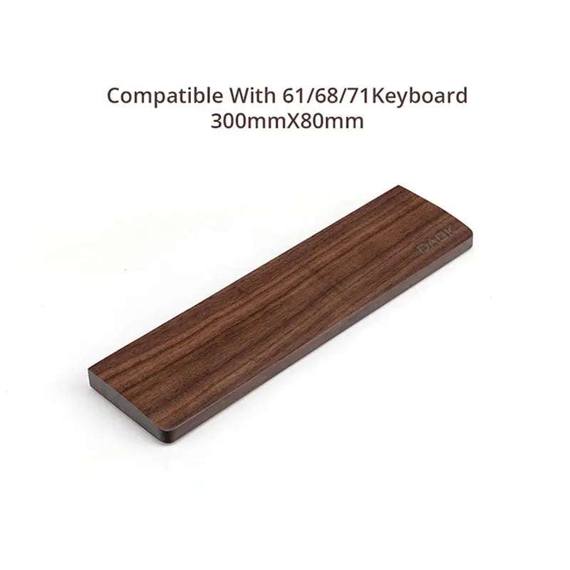 DAGK Walnut Wood Keyboard Wrist Rest -  keycapcovers