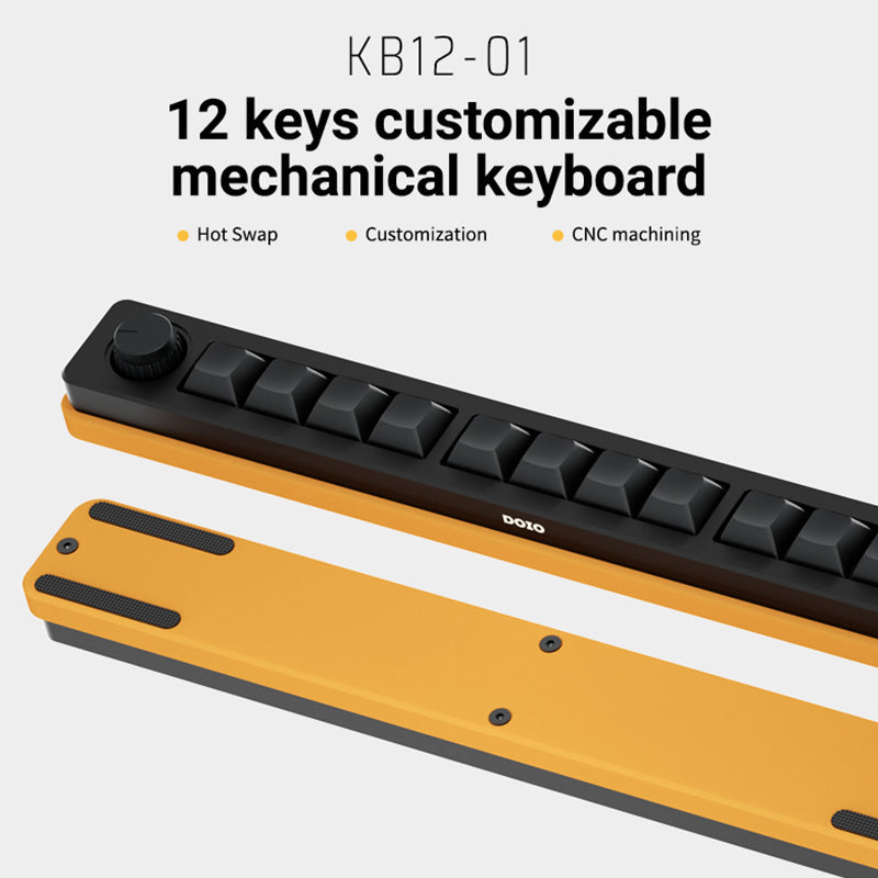 DOIO KB12-01 Macro Keyboard VIA Macro Pad -  keycapcovers